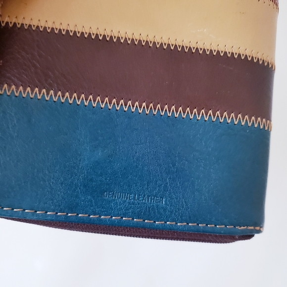 Vintage Fossil Large Leather Travel Wallet - Picture 8 of 16